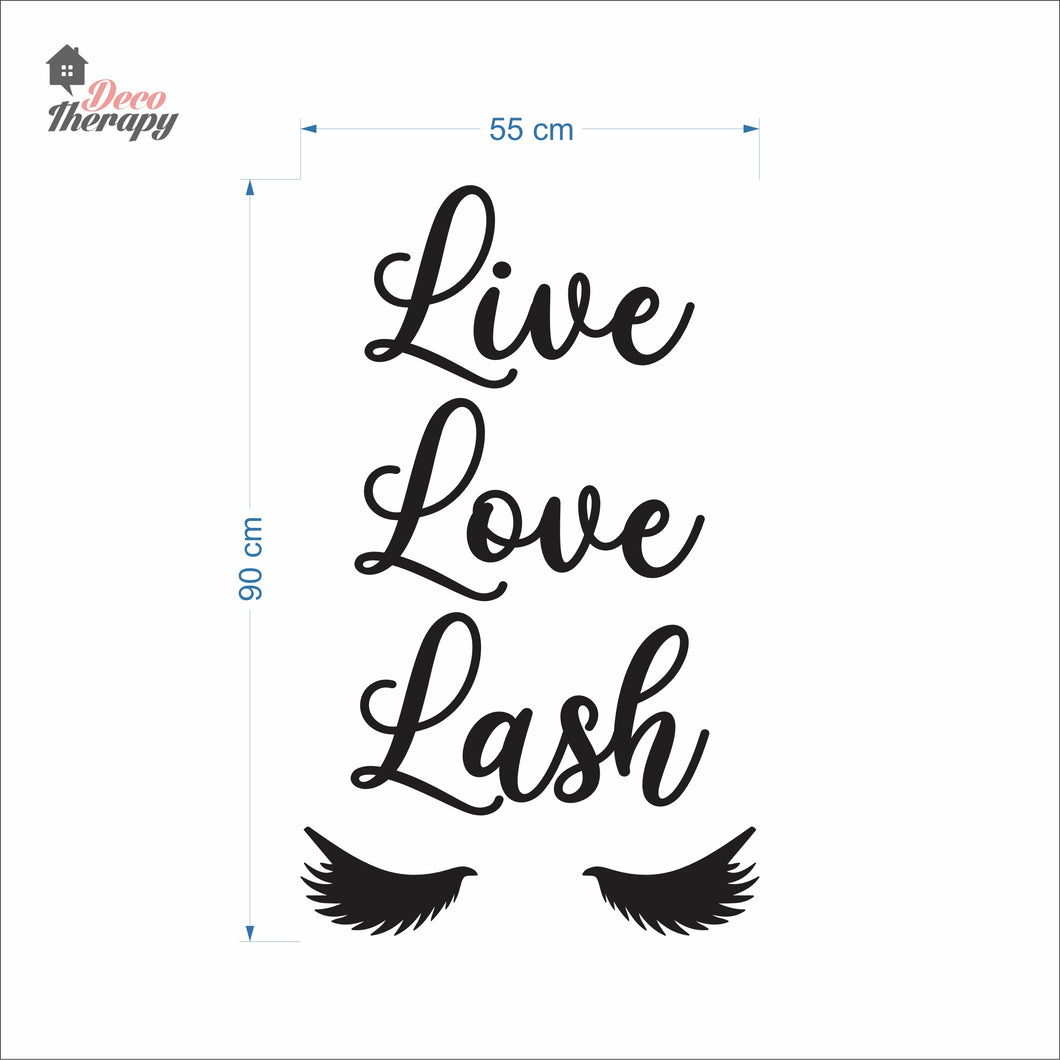 Live Love Lash Wall Decal Decotherapy