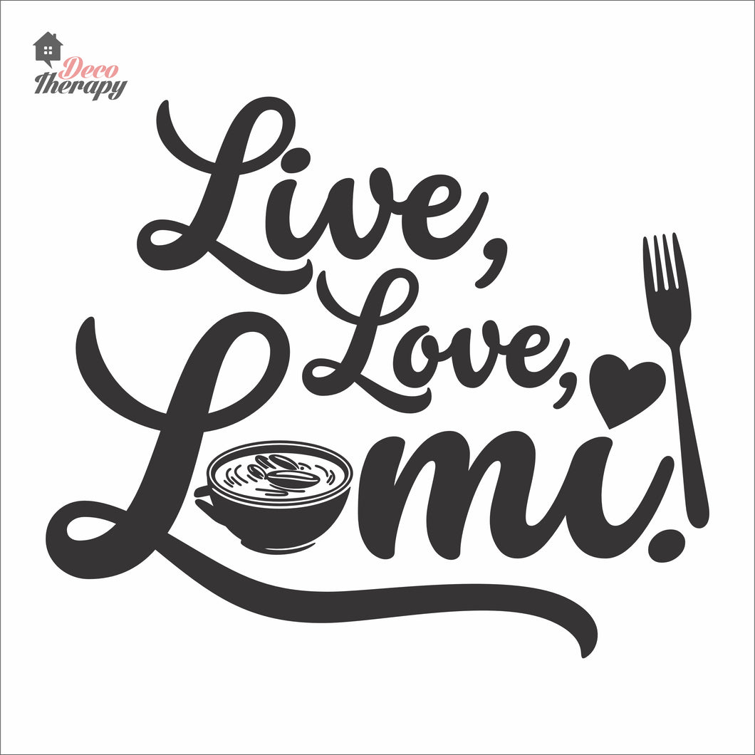Live Love Lomi Wall Decal Decotherapy