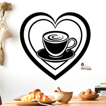 Load image into Gallery viewer, Love Coffee Cup Wall Decal