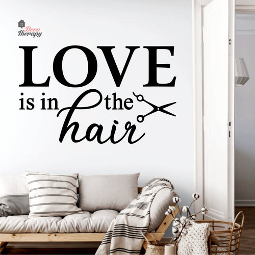 Love Is In The Hair Wall Decal Decotherapy