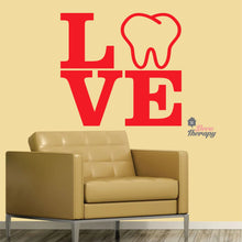 Load image into Gallery viewer, Love Tooth Dental Wall Decal
