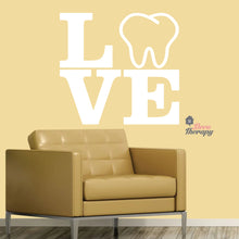 Load image into Gallery viewer, Love Tooth Dental Wall Decal