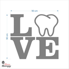 Load image into Gallery viewer, Love Tooth Dental Wall Decal
