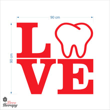 Load image into Gallery viewer, Love Tooth Dental Wall Decal