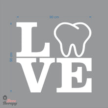 Load image into Gallery viewer, Love Tooth Dental Wall Decal
