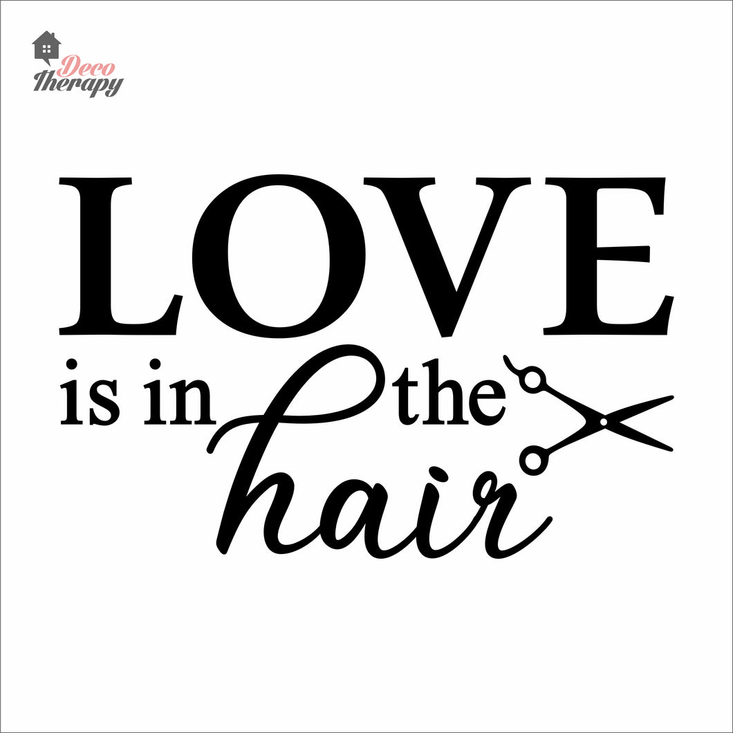 Love Is In The Hair Wall Decal Decotherapy