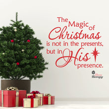 Load image into Gallery viewer, Magic Of Christmas In His Presence Wall Decal Decotherapy