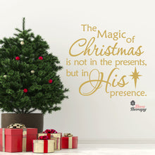 Load image into Gallery viewer, Magic Of Christmas In His Presence Wall Decal Decotherapy