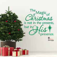 Load image into Gallery viewer, Magic Of Christmas In His Presence Wall Decal Decotherapy