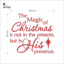 Load image into Gallery viewer, Magic Of Christmas In His Presence Wall Decal Decotherapy