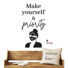 Load image into Gallery viewer, Make Yourself A Priority Skin Care Wall Decal Decotherapy