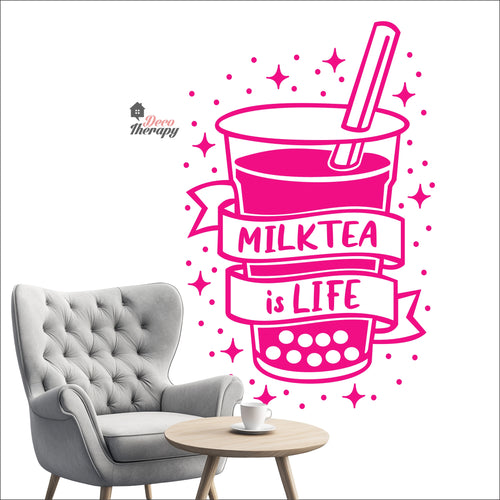 Milktea Is Life Wall Decal Decotherapy