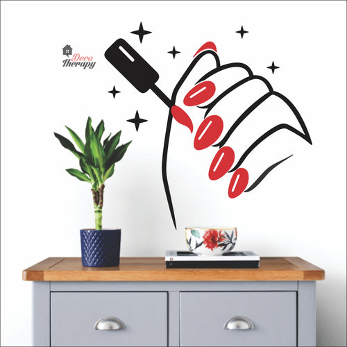 Nail Polish Salon Wall Decal Decotherapy