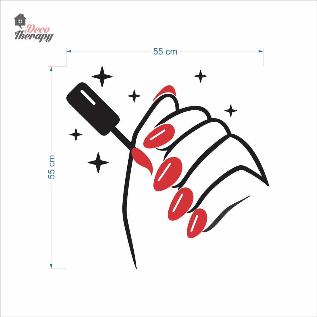 Nail Polish Salon Wall Decal Decotherapy