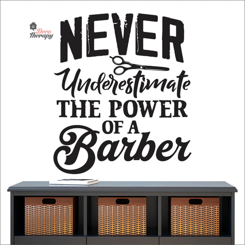 Never Underestimate The Power Of A Barber Wall Decal Decotherapy