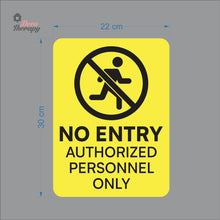 Load image into Gallery viewer, No Entry Authorized Personnel Only Door Sign Sticker Self-Adhesive Decotherapy