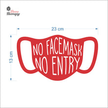 Load image into Gallery viewer, No Facemask No Entry Sign Sticker Self-Adhesive Decotherapy