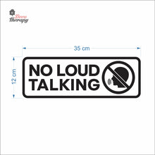 Load image into Gallery viewer, No Loud Talking Sign Sign Sticker Self-Adhesive Decotherapy