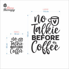 Load image into Gallery viewer, No Talkie Before Coffee Wall Decal