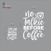 Load image into Gallery viewer, No Talkie Before Coffee Wall Decal