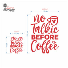 Load image into Gallery viewer, No Talkie Before Coffee Wall Decal