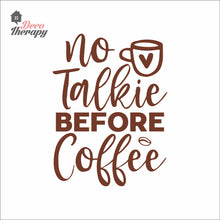 Load image into Gallery viewer, No Talkie Before Coffee Wall Decal