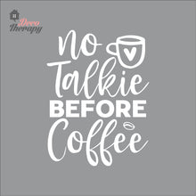 Load image into Gallery viewer, No Talkie Before Coffee Wall Decal