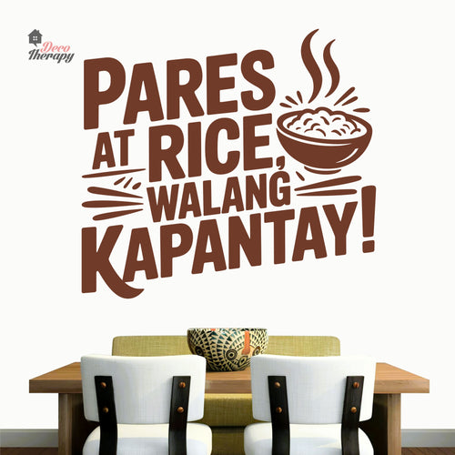 Pares At Rice Walang Kapantay Wall Decal Decotherapy