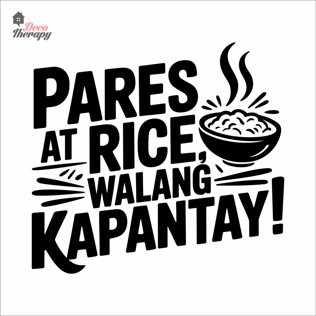 Pares At Rice Walang Kapantay Wall Decal Decotherapy