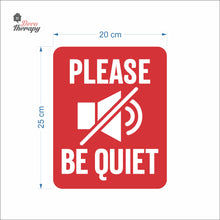 Load image into Gallery viewer, Please Be Quiet Sign Sticker Self-Adhesive Decotherapy