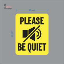 Load image into Gallery viewer, Please Be Quiet Sign Sticker Self-Adhesive Decotherapy