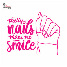 Load image into Gallery viewer, Pretty Nails Make Me Smile Wall Decal Decotherapy