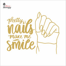 Load image into Gallery viewer, Pretty Nails Make Me Smile Wall Decal Decotherapy