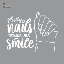 Load image into Gallery viewer, Pretty Nails Make Me Smile Wall Decal Decotherapy