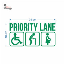 Load image into Gallery viewer, Priority Lane Sign Sticker Self-Adhesive Decotherapy