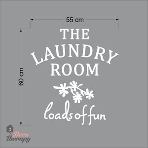 Laundry Room Loads of Fun Wall Decal