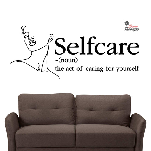 Selfcare The Act Of Caring For Yourself Skin Care Spa Salon Wall Decal Decotherapy