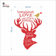 Load image into Gallery viewer, Sometimes Love Can Only Be Found Where You Least Expect It Wall Decal Decotherapy