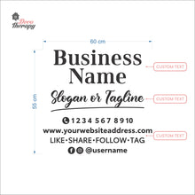 Load image into Gallery viewer, Customized Store Hours Wall Decal Decotherapy