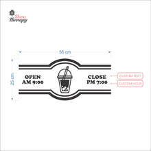 Load image into Gallery viewer, Customized Store Hours Wall Decal Decotherapy