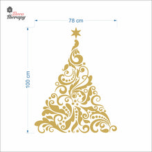 Load image into Gallery viewer, Swirl Christmas Tree Wall Decal Decotherapy