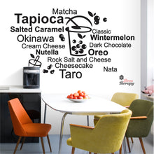 Load image into Gallery viewer, Tapioca Matcha Okinawa Cheesecake Taro Milktea Oreo Wall Decal Decotherapy