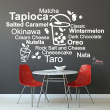 Load image into Gallery viewer, Tapioca Matcha Okinawa Cheesecake Taro Milktea Oreo Wall Decal