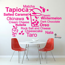 Load image into Gallery viewer, Tapioca Matcha Okinawa Cheesecake Taro Milktea Oreo Wall Decal