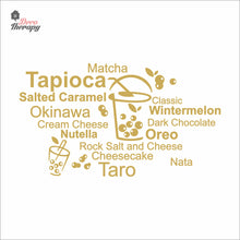 Load image into Gallery viewer, Tapioca Matcha Okinawa Cheesecake Taro Milktea Oreo Wall Decal Decotherapy
