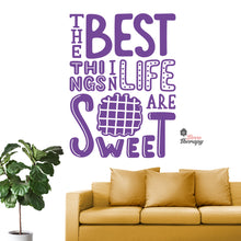 Load image into Gallery viewer, The Best Things In Life Are Sweet Waffle Wall Decal Decotherapy