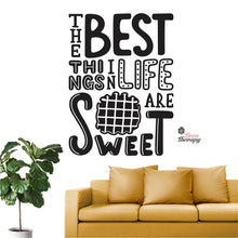 Load image into Gallery viewer, The Best Things In Life Are Sweet Waffle Wall Decal Decotherapy