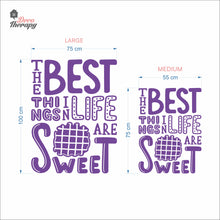 Load image into Gallery viewer, The Best Things In Life Are Sweet Waffle Wall Decal Decotherapy