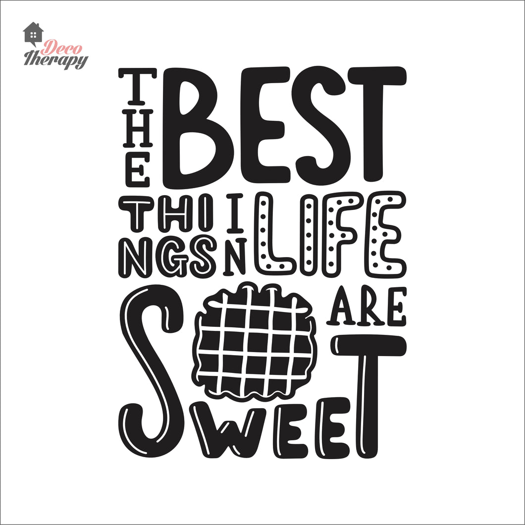 The Best Things In Life Are Sweet Waffle Wall Decal Decotherapy