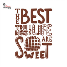 Load image into Gallery viewer, The Best Things In Life Are Sweet Waffle Wall Decal Decotherapy